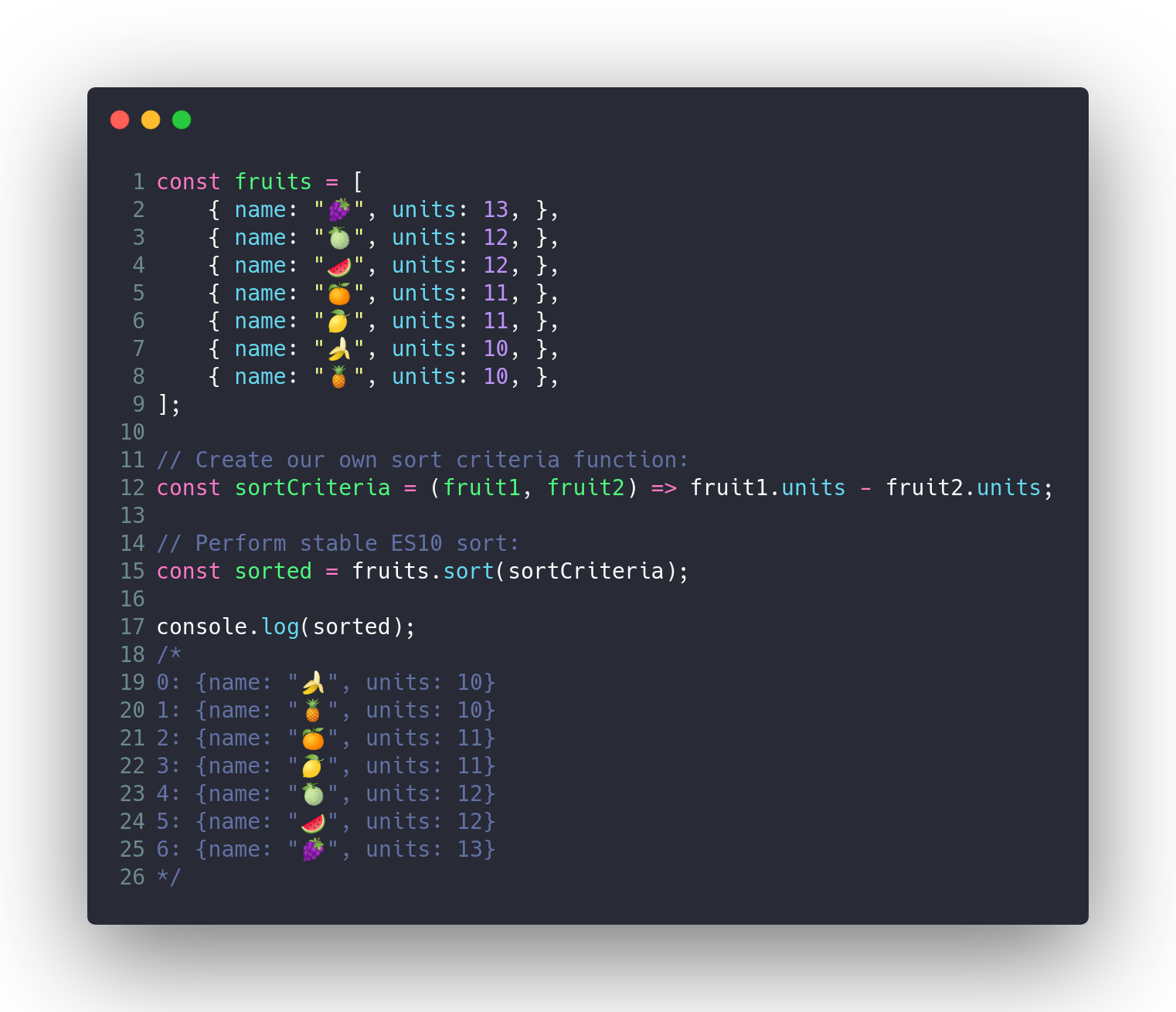 js-tips-16-sort-es10