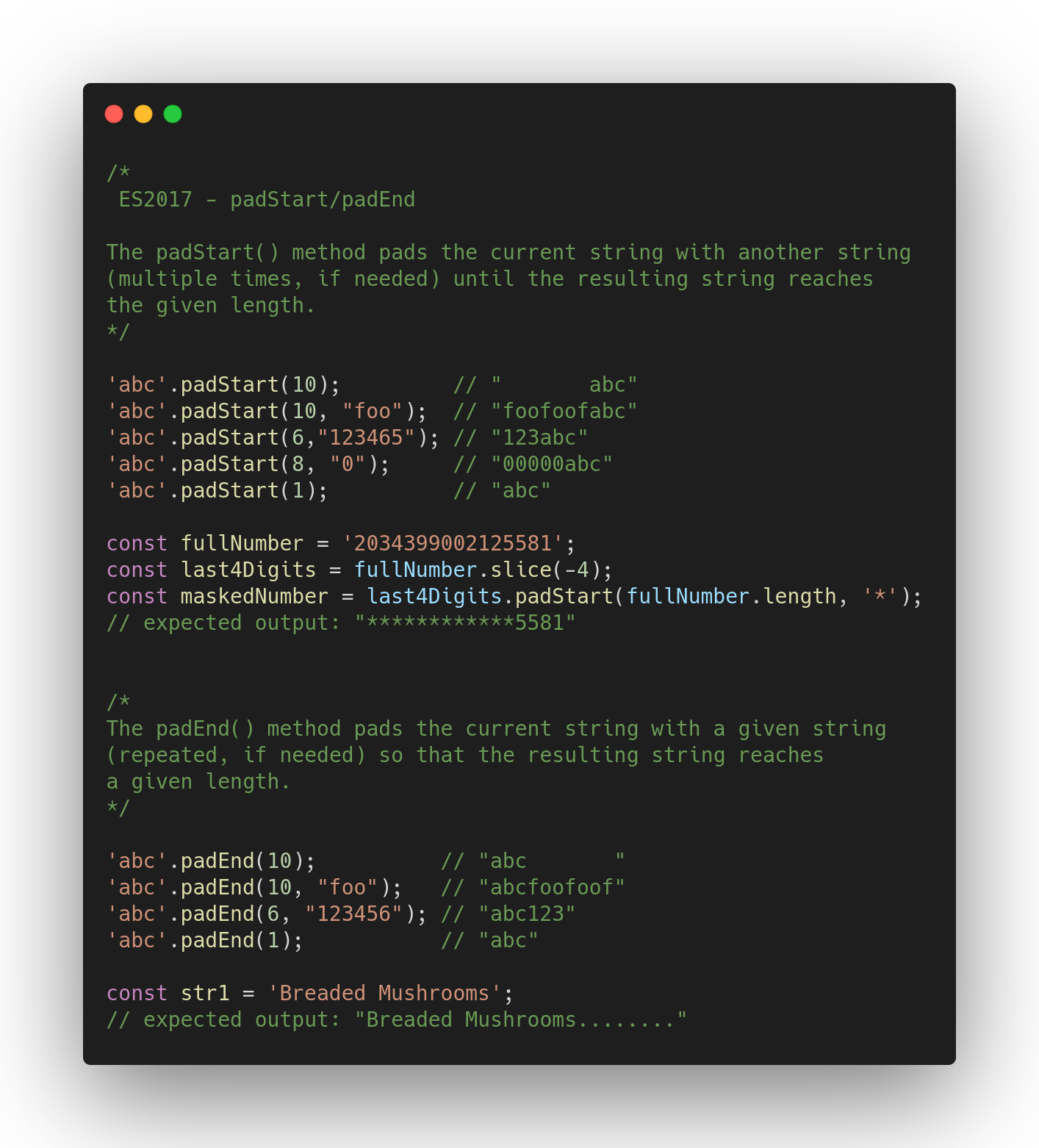 js-tips-57-ES2017-padStart-padEnd